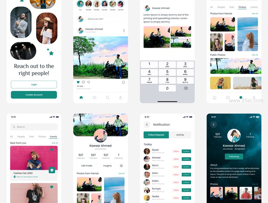 25xt-171256-Adda - Social Network Mobile App UI Kit6.jpg