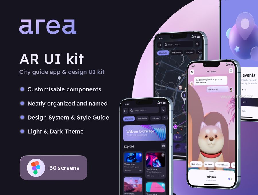 25xt-171257-AREA – AR city guide app & design UI kit1.jpg