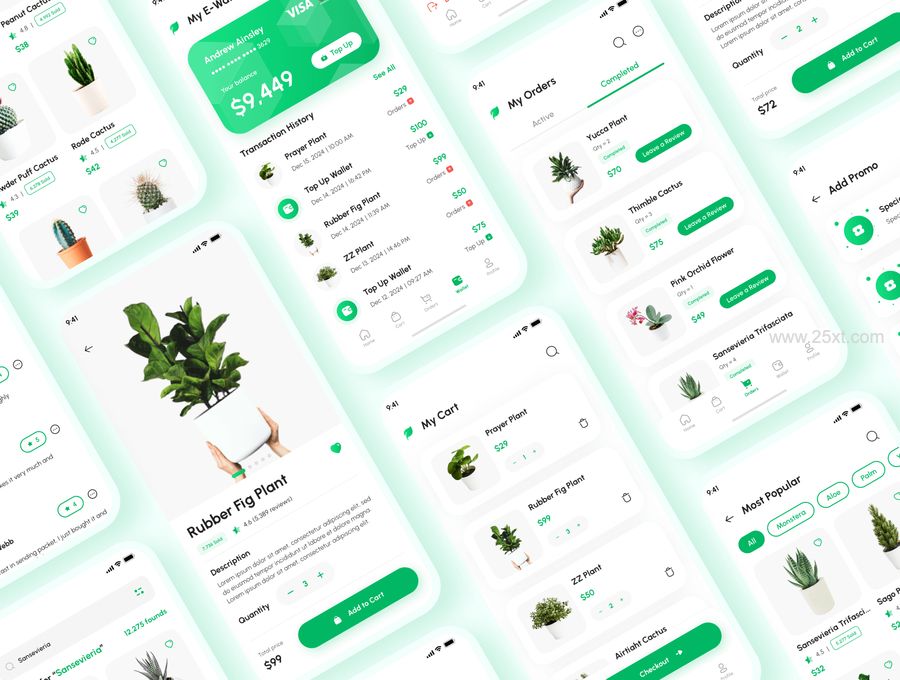 25xt-171363-Potea - Plant E-Commerce & Online Store App UI Kit4.jpg