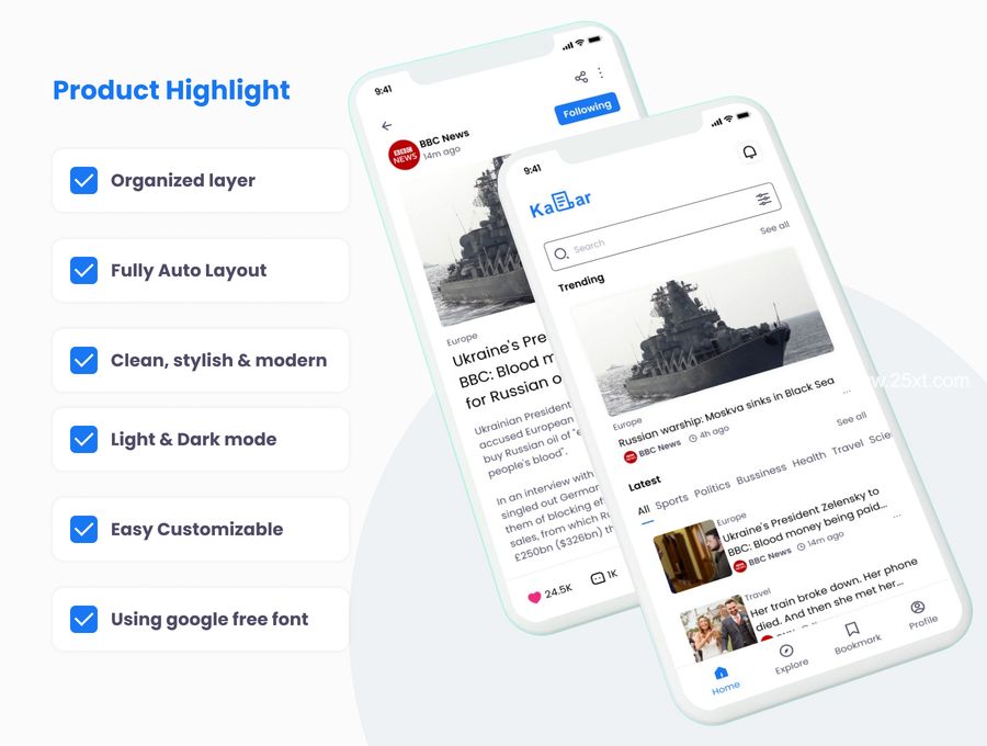 25xt-171501-Kabar - News app UI Kit5.jpg