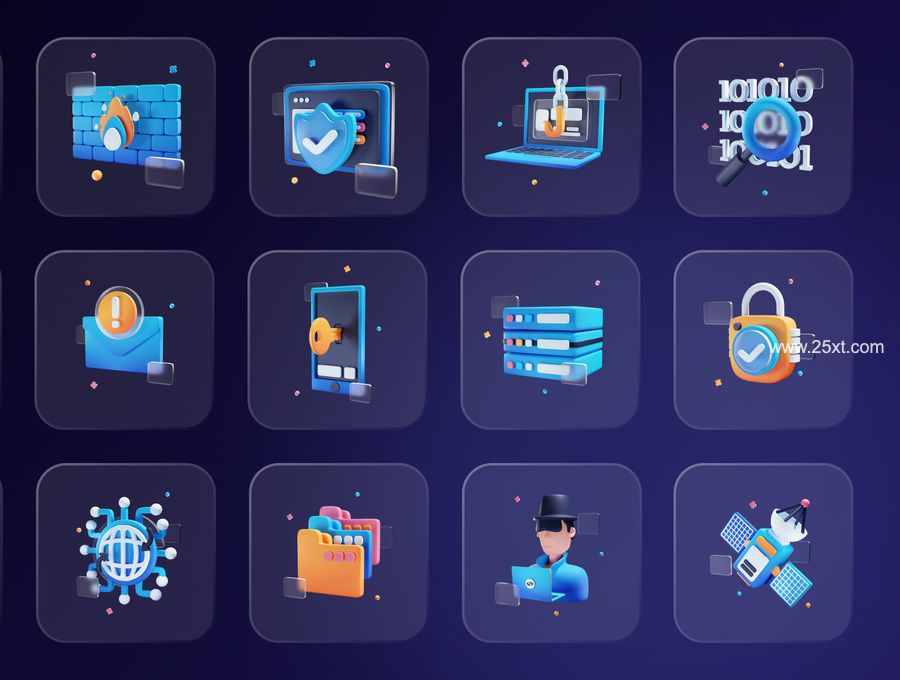 25xt-171503-Cyberly - Cyber Security 3D Icon Set8.jpg