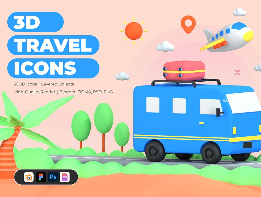 25xt-171513-30 3D Icons Illustration Travel and Vacation1.jpg