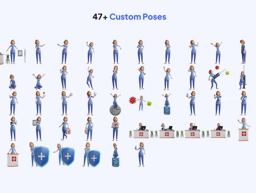 25xt-171515-3D Character Nurse Blender UI KIT2.jpg