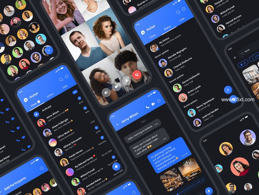 25xt-171682-Hichat - Messenger App UI Kit5.jpg