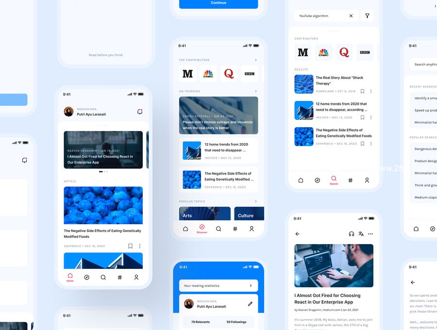 25xt-171689-Relevant - Article & Blog App UI Kit2.jpg