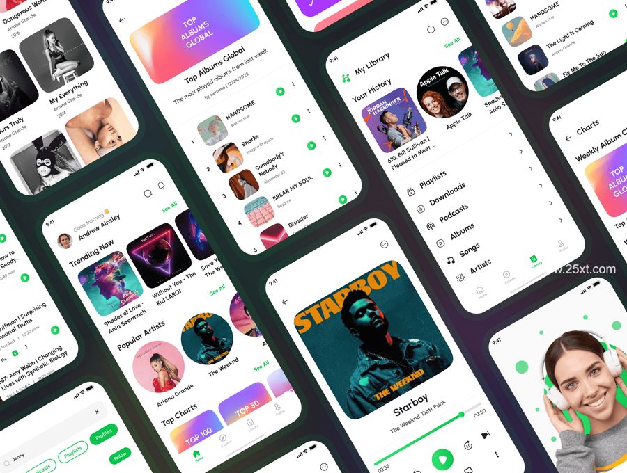 25xt-171996-Hearme - Music Streaming & Podcast App UI Kit3.jpg