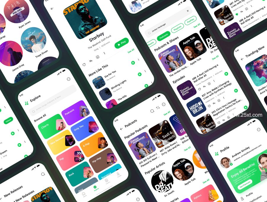 25xt-171996-Hearme - Music Streaming & Podcast App UI Kit4.jpg