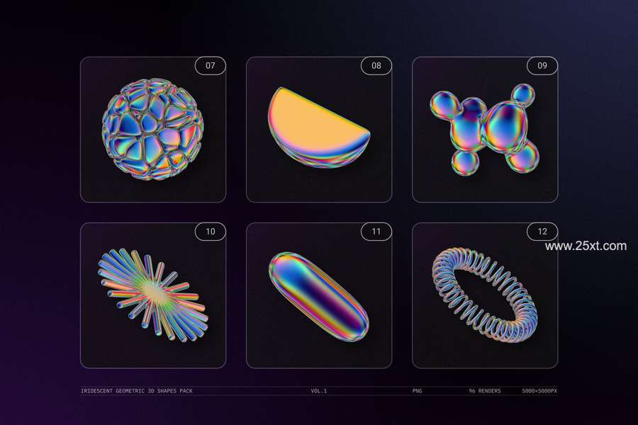 25xt-172193-IRIDESCENT GEOMETRIC 3D SHAPES PACK VOL.14.jpg