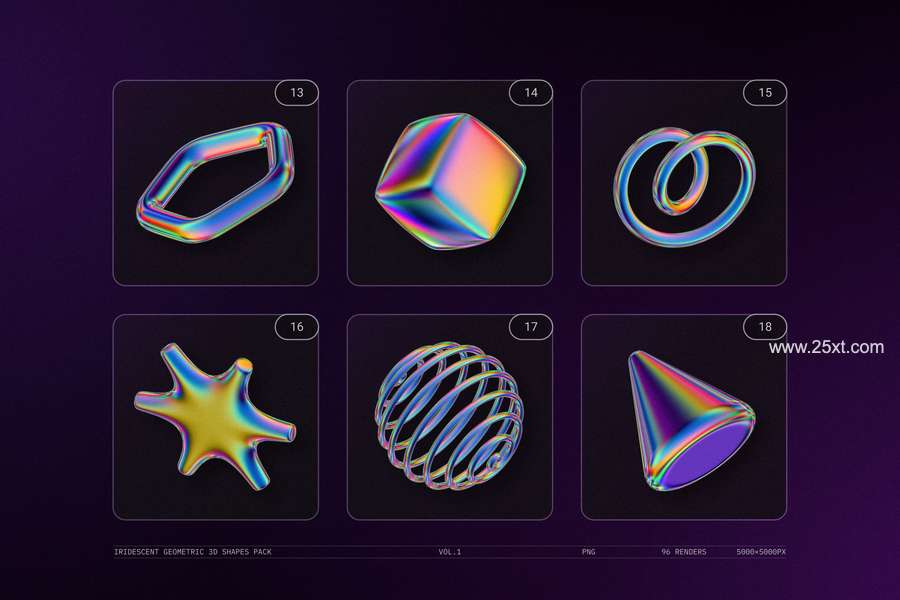 25xt-172193-IRIDESCENT GEOMETRIC 3D SHAPES PACK VOL.15.jpg