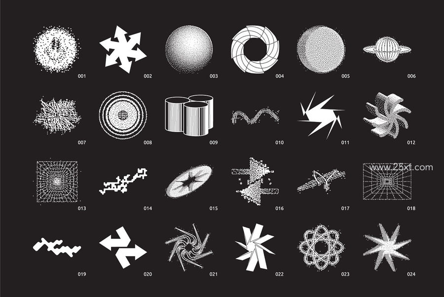 25xt-172451-Bitmap Vector Shapes. Part 12.jpg