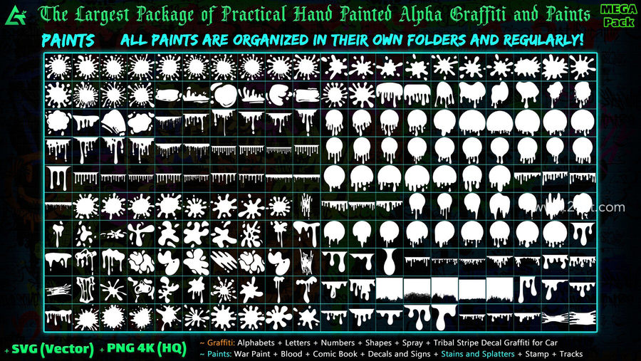 25xt-162288-1850 Hand Painted Alpha Graffiti, Paints & Decals (MEGA Pack) - Vol 1212.jpg