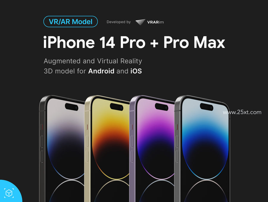 25xt-162456-iPhone 14 Pro and Pro Max 3D model for Augmented Reality1.jpg