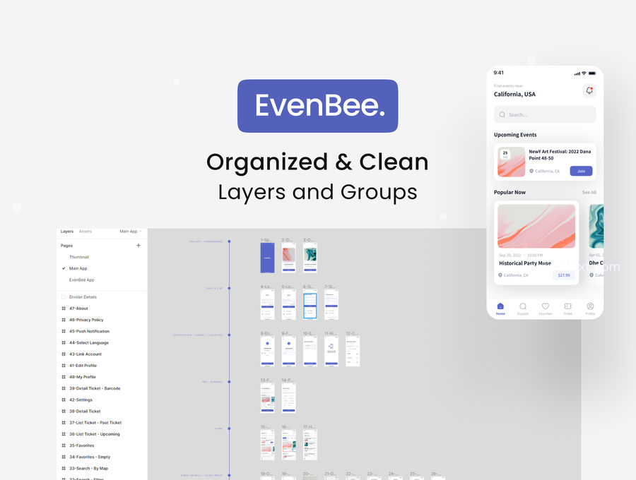 25xt-162465-EvenBee - Event Booking App UI KIT4.jpg