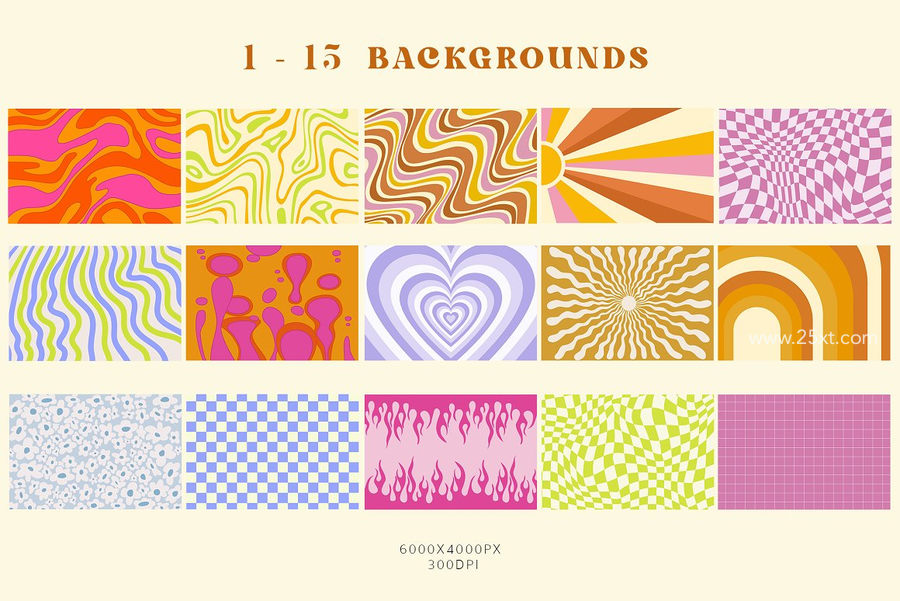 25xt-172507-Retro Groovy Hippie Patterns3.jpg