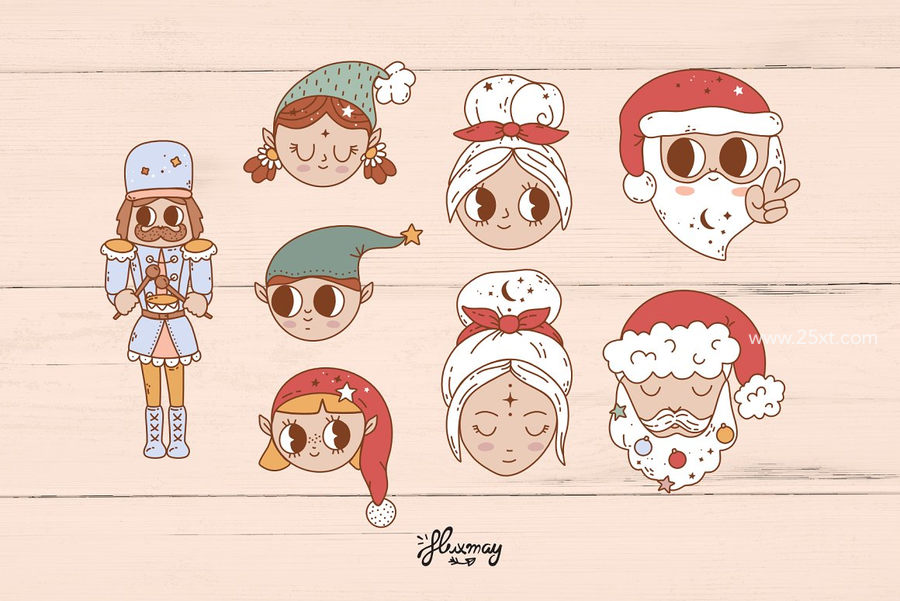 25xt-172556-Groovy Christmas - cute bundle3.jpg