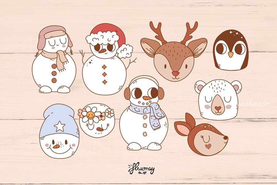 25xt-172556-Groovy Christmas - cute bundle5.jpg