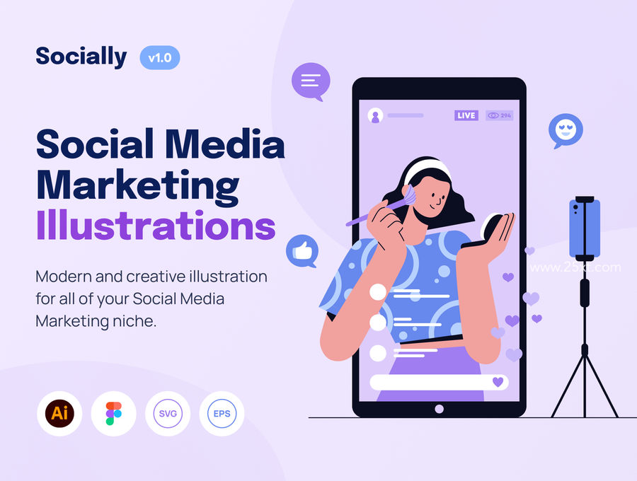 25xt-172568-Socially - Social Media Marketing Illustration Set1.jpg