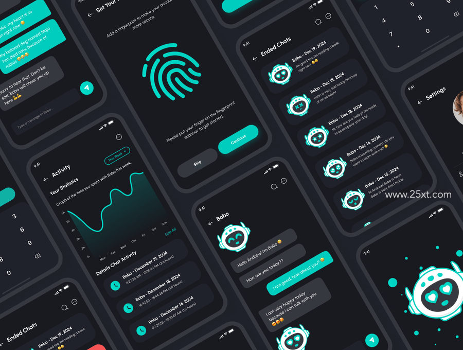 25xt-163035-Bobo - ChatBot Messenger App UI Kit6.jpg