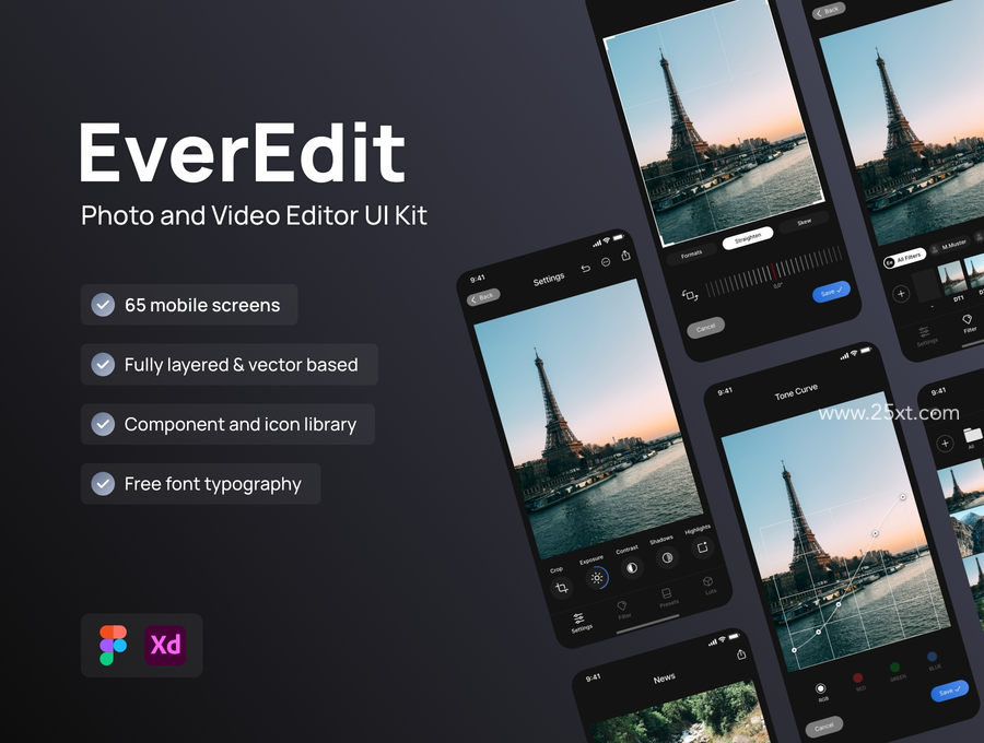 25xt-163039-EverEdit - Mobile Photo & Video Editor UI Kit1.jpg