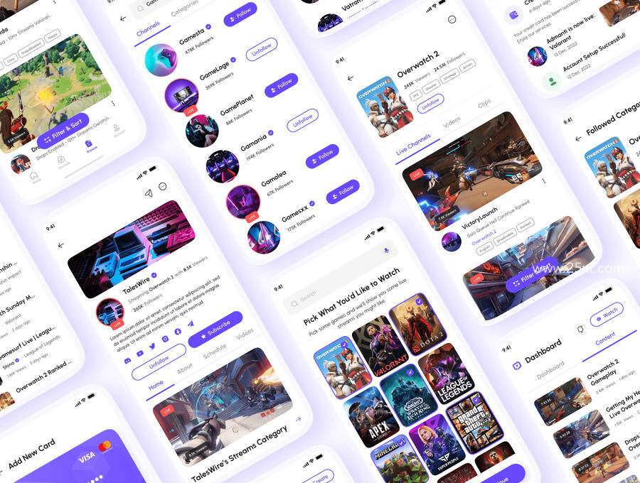 25xt-172586-Streamo - Game Live Streaming App UI Kit4.jpg