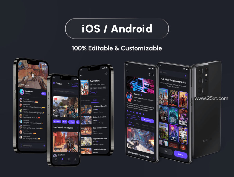 25xt-172586-Streamo - Game Live Streaming App UI Kit7.jpg