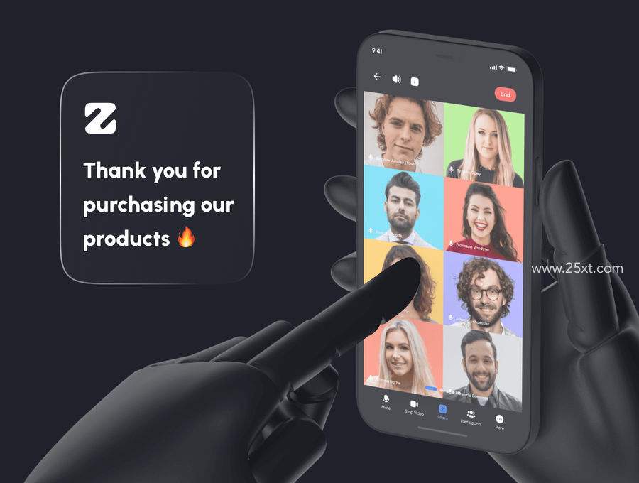 25xt-172589-Zomo - Video Conferencing & Online Meeting App UI Kit8.jpg