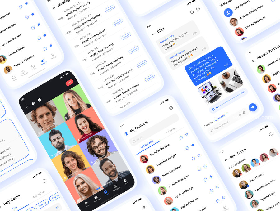 25xt-172589-Zomo - Video Conferencing & Online Meeting App UI Kit4.jpg