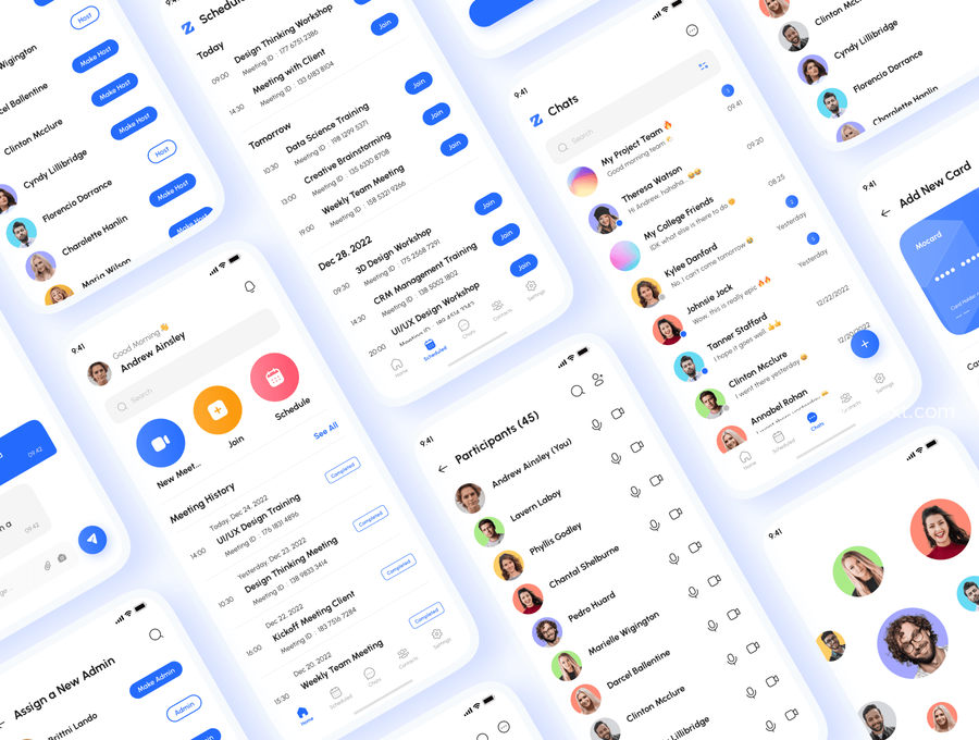 25xt-172589-Zomo - Video Conferencing & Online Meeting App UI Kit3.jpg