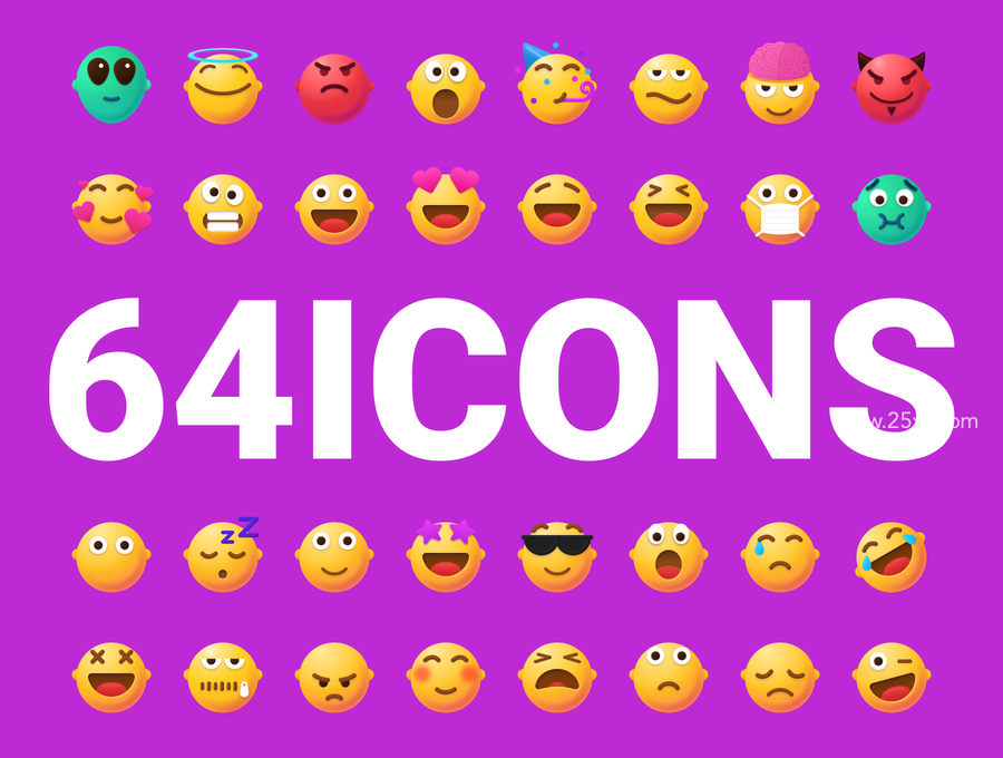25xt-172644-Vivid Emojis Icons Pack2.jpg