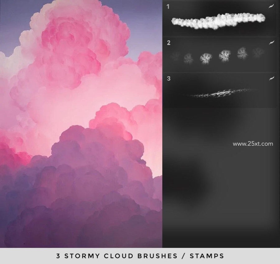 25xt-172685-72 Procreate Brushes Cloud Pack, Stamps Brush sets Bundle6.jpg