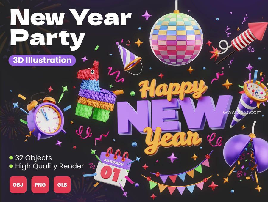 25xt-172691-New Year Party 3D Icons1.jpg