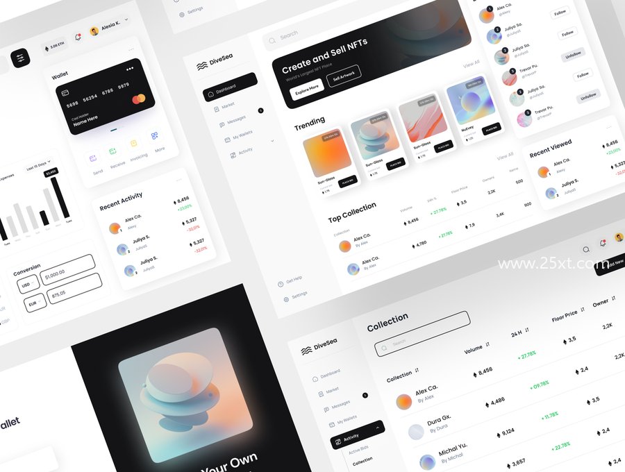 25xt-163805-DiveSea - NFT Market Dashboard UI KIT2.jpg