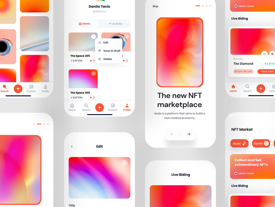 25xt-172922-Diamond Sea - NFT Market App UI Kit3.jpg