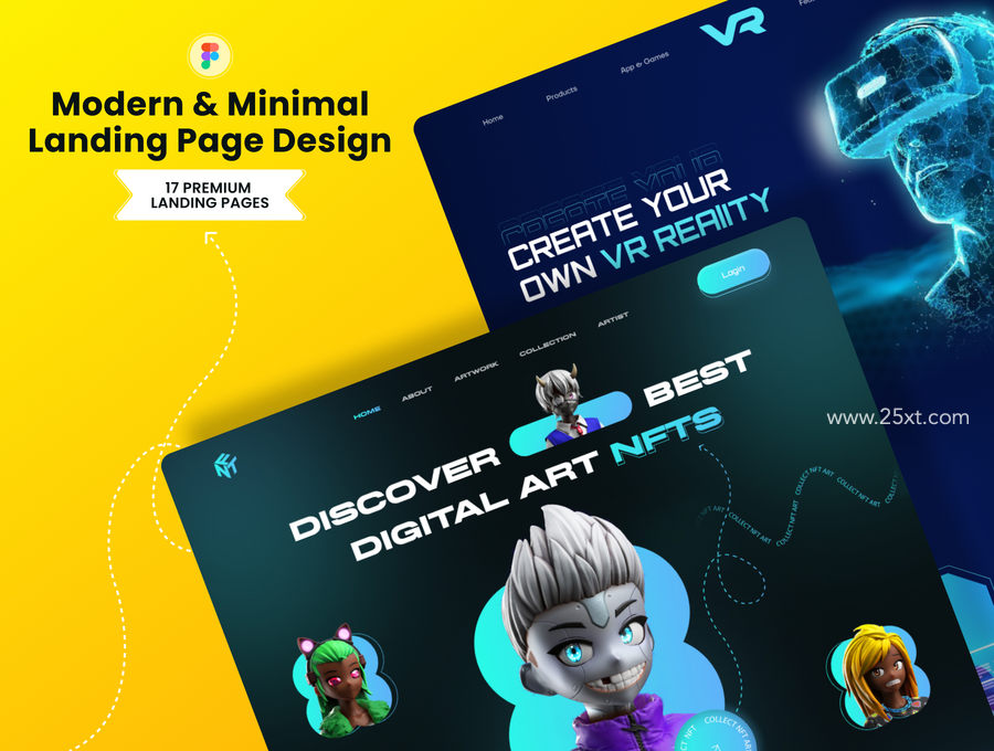 25xt-172926-15+ NFT Landing Page UI Kit7.jpg