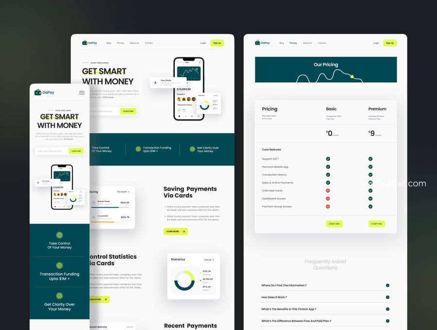 25xt-172934-DaPay - Fintech Landing Page UI KIT3.jpg