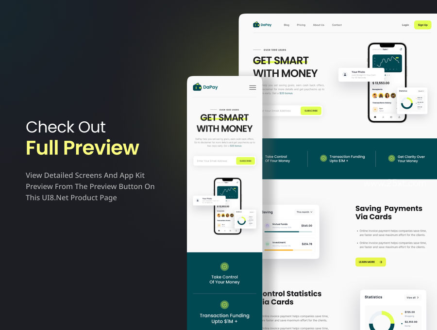 25xt-172934-DaPay - Fintech Landing Page UI KIT2.jpg