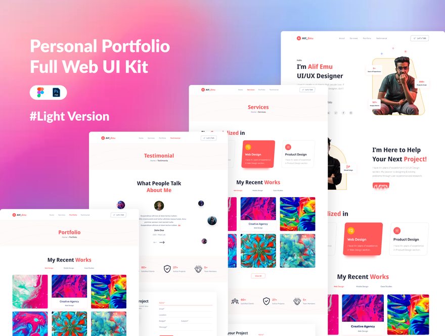 25xt-164181-Personal Portfolio Web UI Kit4.jpg