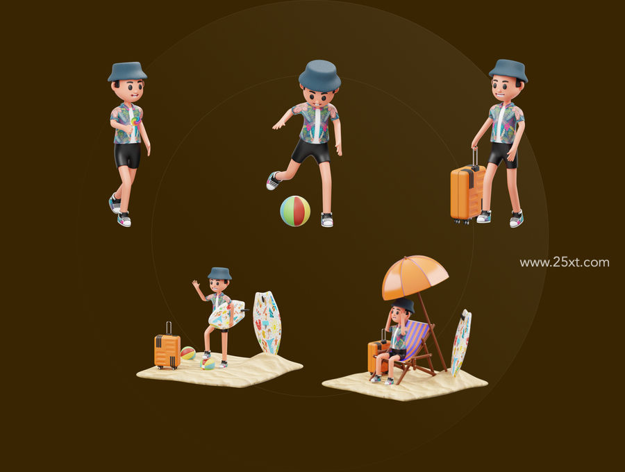 25xt-173029-Vacation 3D Character Illustration3.jpg