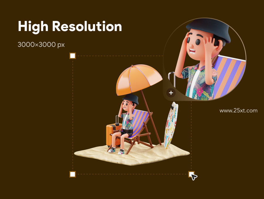 25xt-173029-Vacation 3D Character Illustration2.jpg