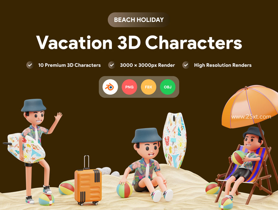 25xt-173029-Vacation 3D Character Illustration1.jpg