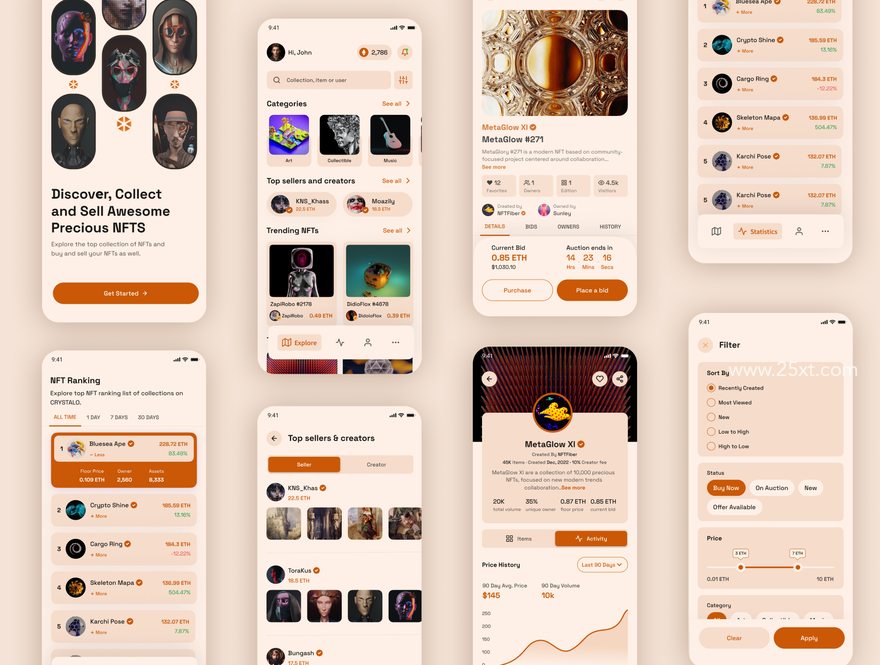 25xt-164254-Crystalo NFT Marketplace App UI Kit5.jpg