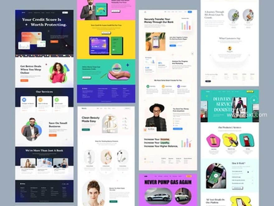 25xt-164411-Landing Page UI Kit Design07.jpg