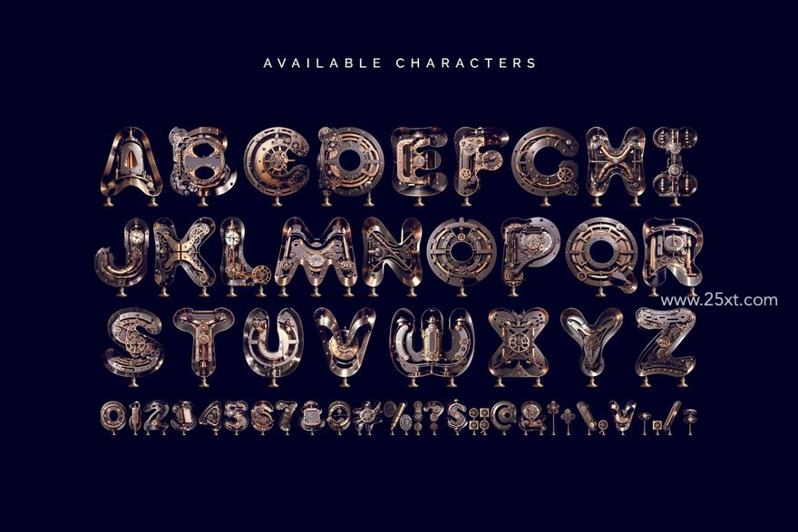 25xt-164414-SteampunkAi - Color Bitmap Font4.jpg