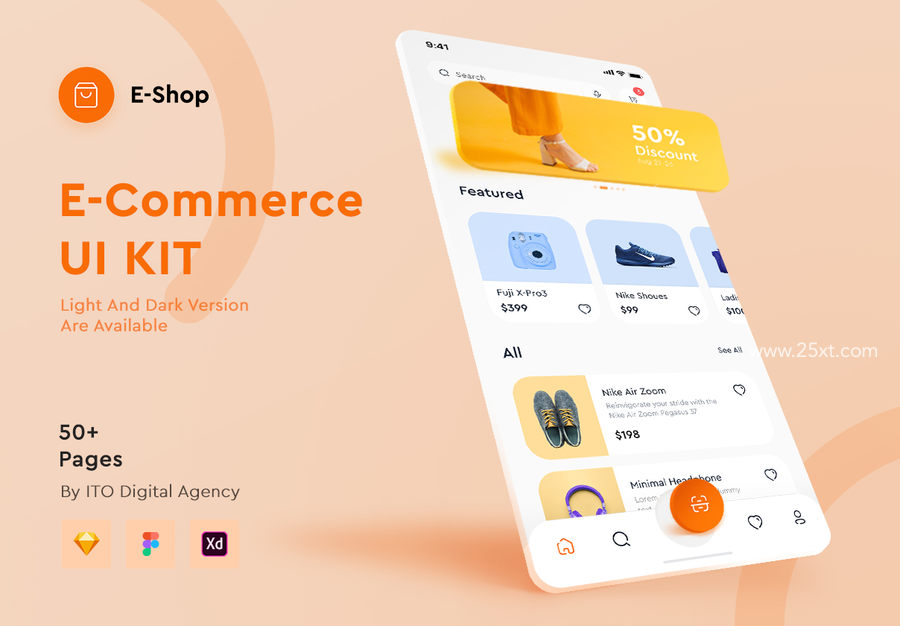 E-Shop - eCommerce Mobile App UI KIT.jpg