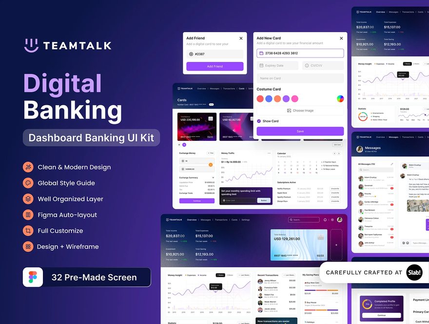 25xt-164578-Teamtalk - Digital Banking Dashboard Ui Kit1.jpg