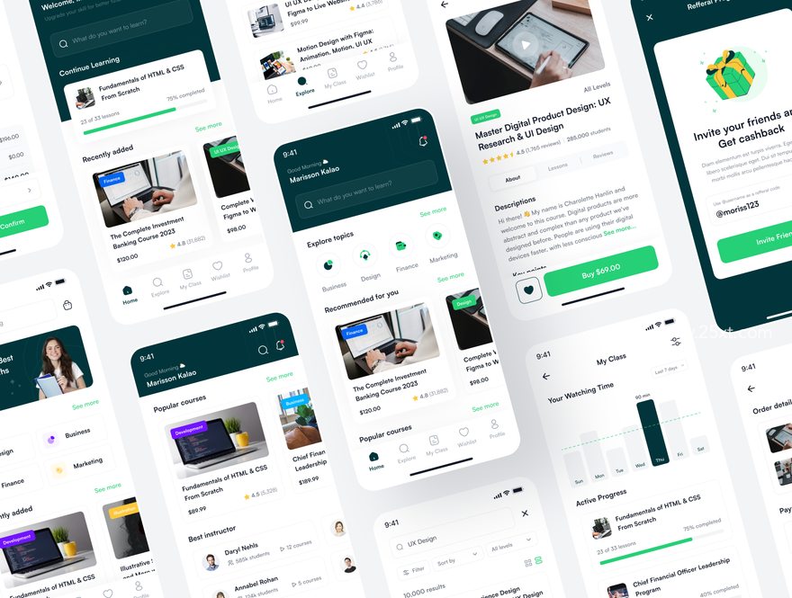 25xt-164613-Courser - Online Learning App UI Kit5.jpg