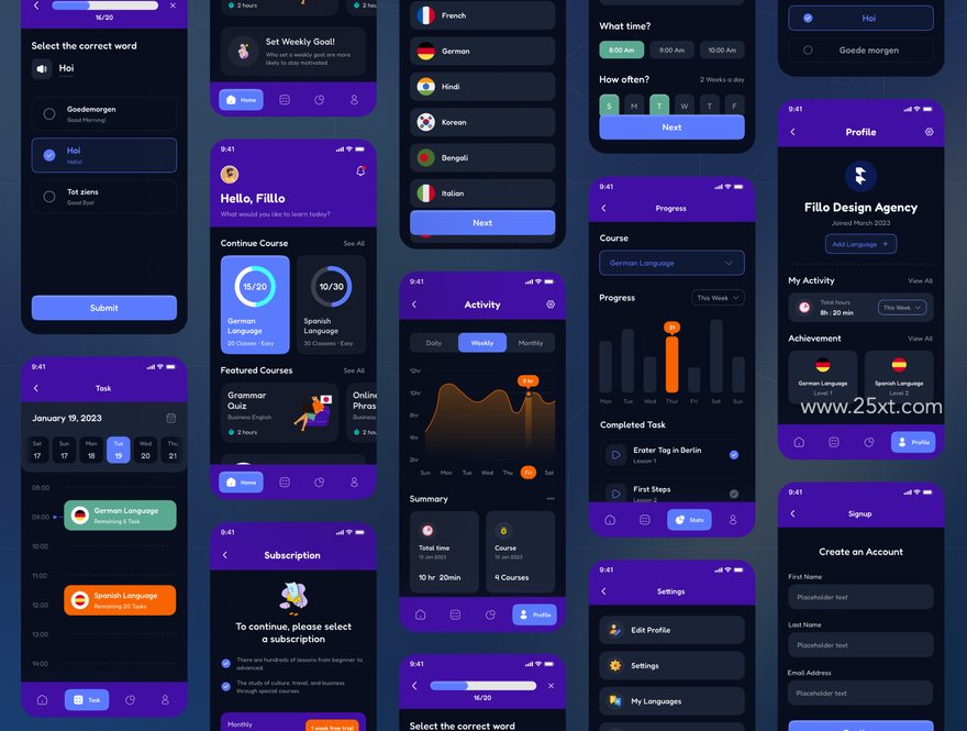 25xt-164633-Filllo Language Learning App UI Kit4.jpg