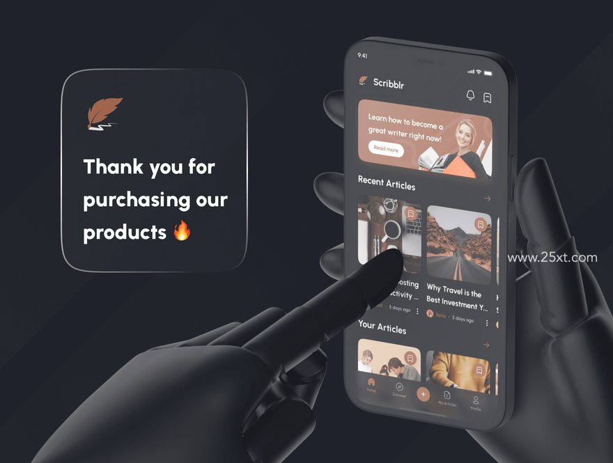 25xt-164732-Scribblr - Article & Blog App UI Kit8.jpg