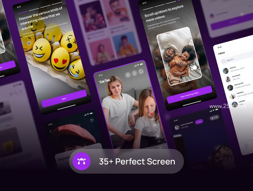 25xt-164862-TokTak - Social Media App UI KIT6.jpg