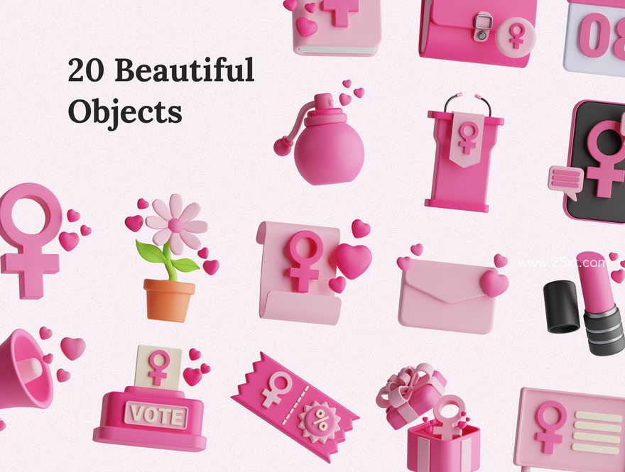 25xt-164866-Women's Day 3D Icon Set6.jpg